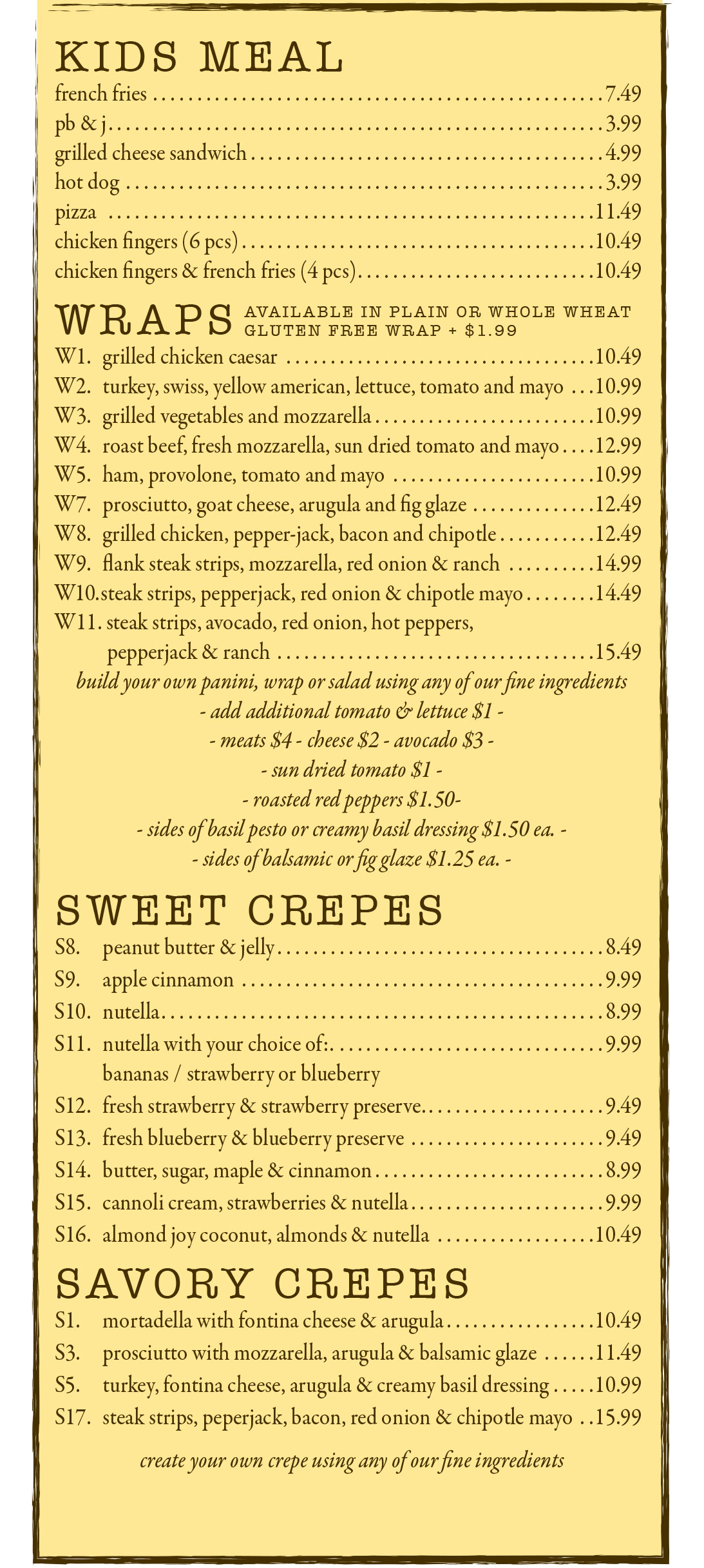 Bensonhurst Location Menu photos