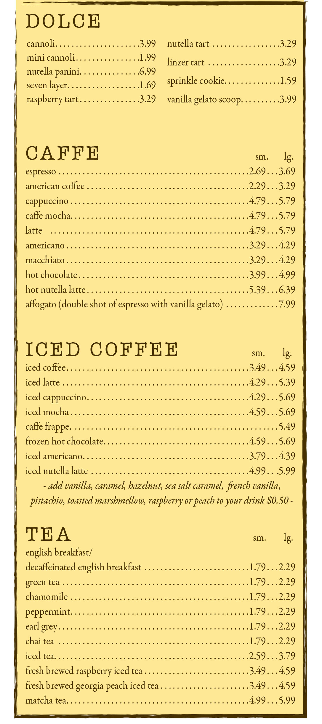 Bensonhurst Location Menu photos