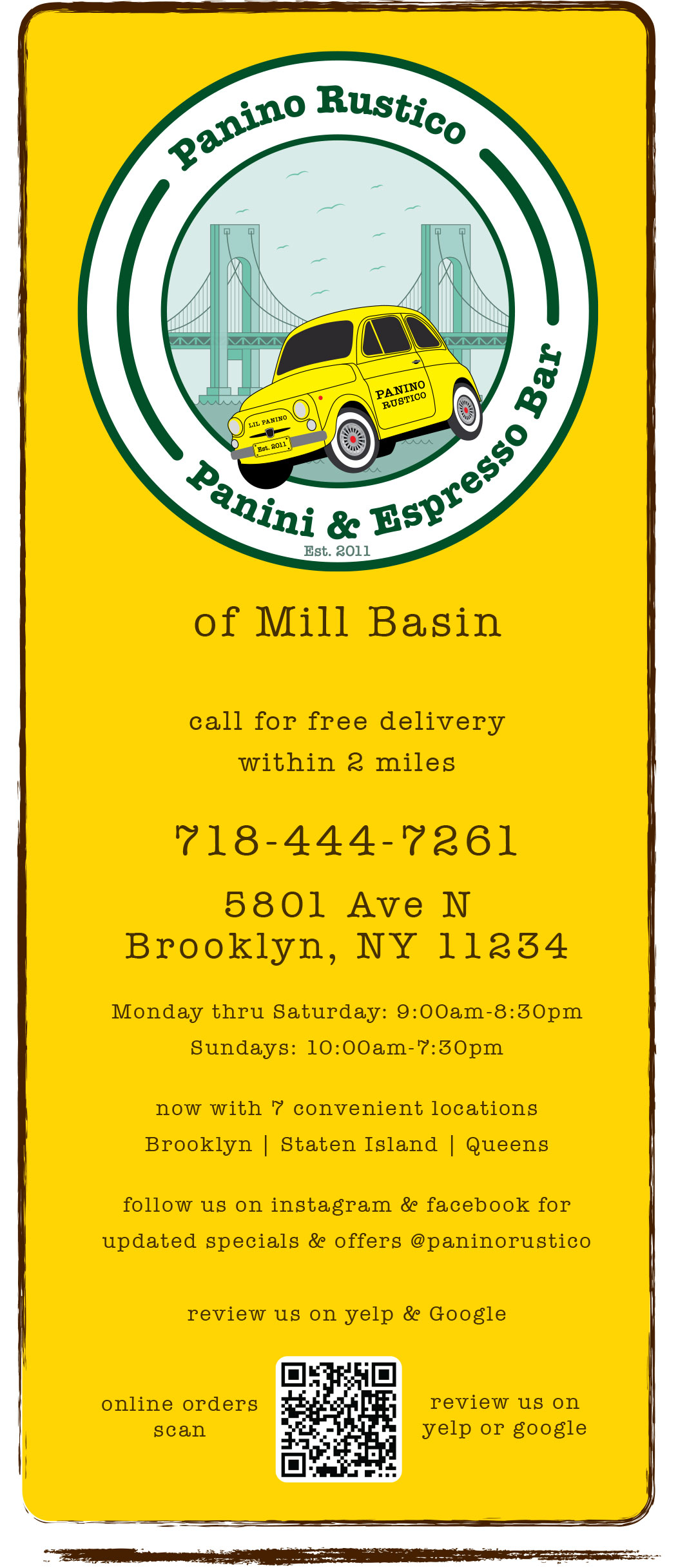 Mill Basin Location Menu photos