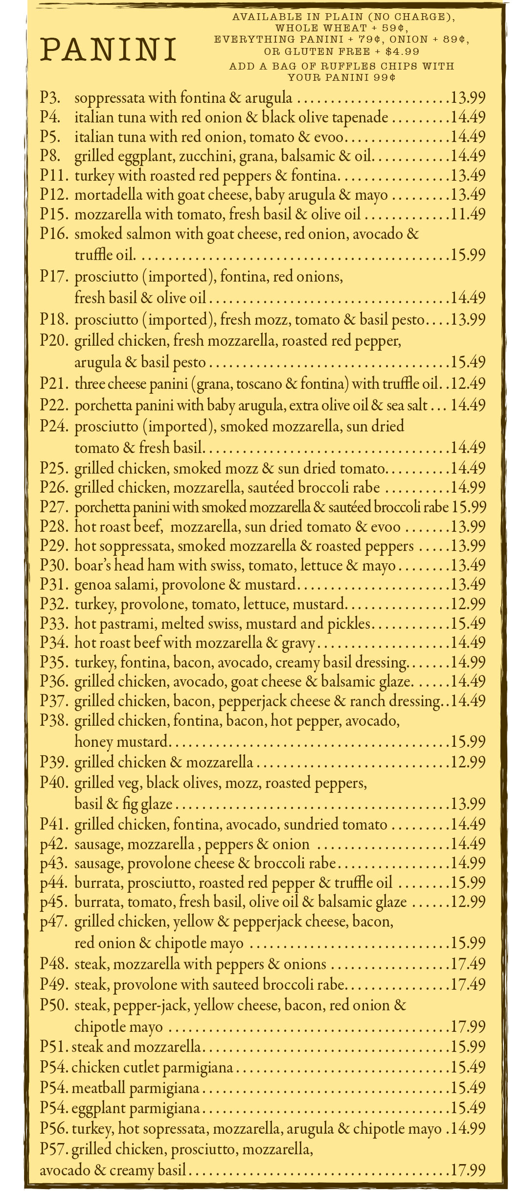 Mill Basin Location Menu photos